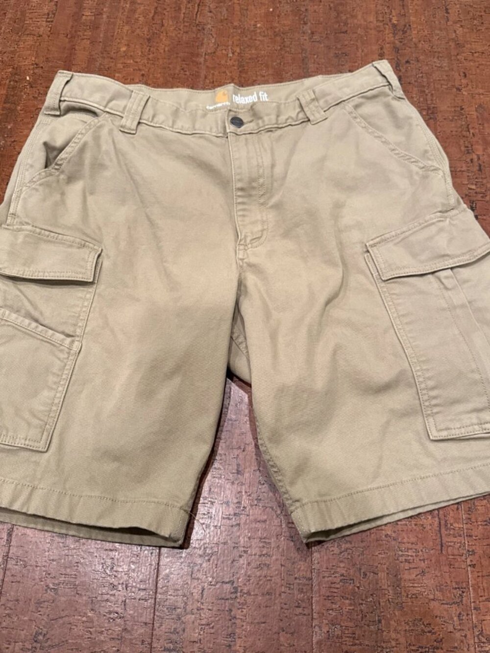 Carhartt 36 Khaki Relaxed Fit Cargo Shorts